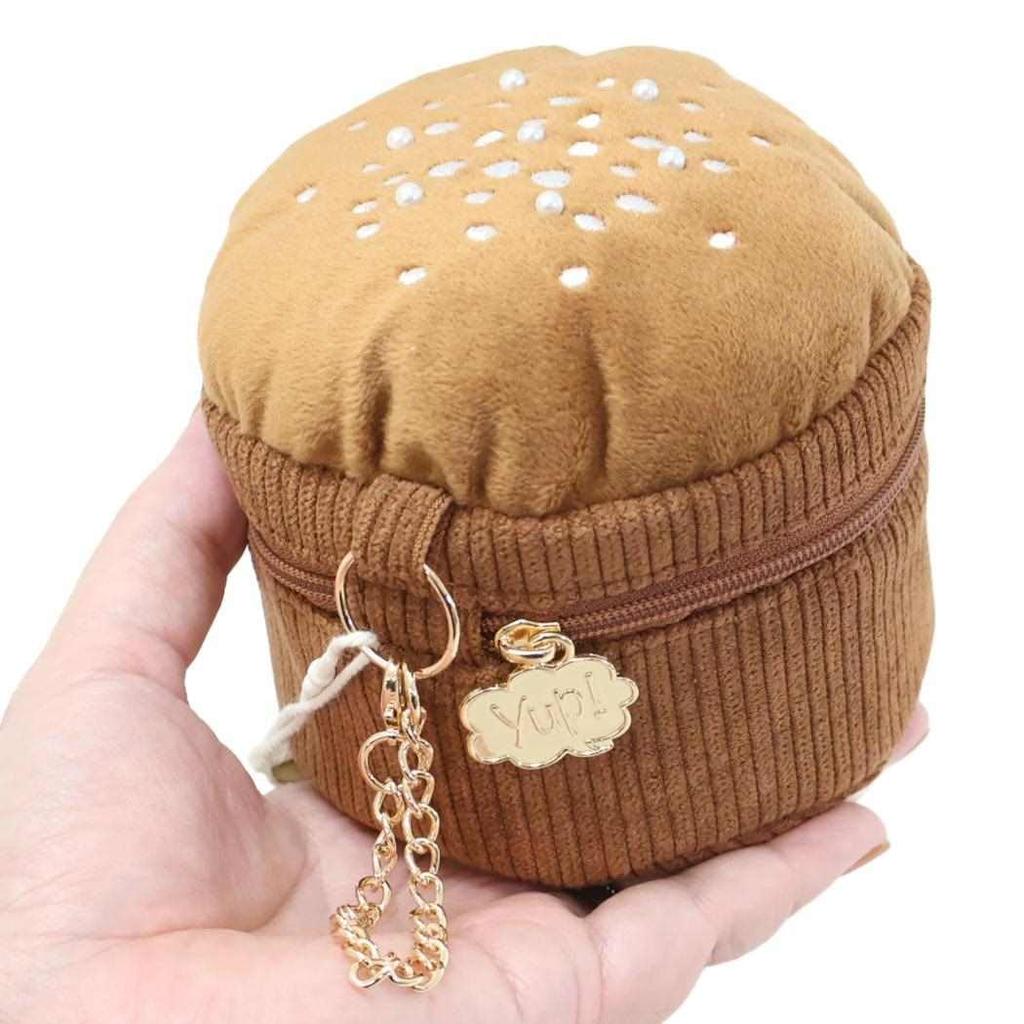 Marushin Corduroy with Panettone Cake Dessert 0585029400 Yup! Pouch, Fabric, Chain, Design,