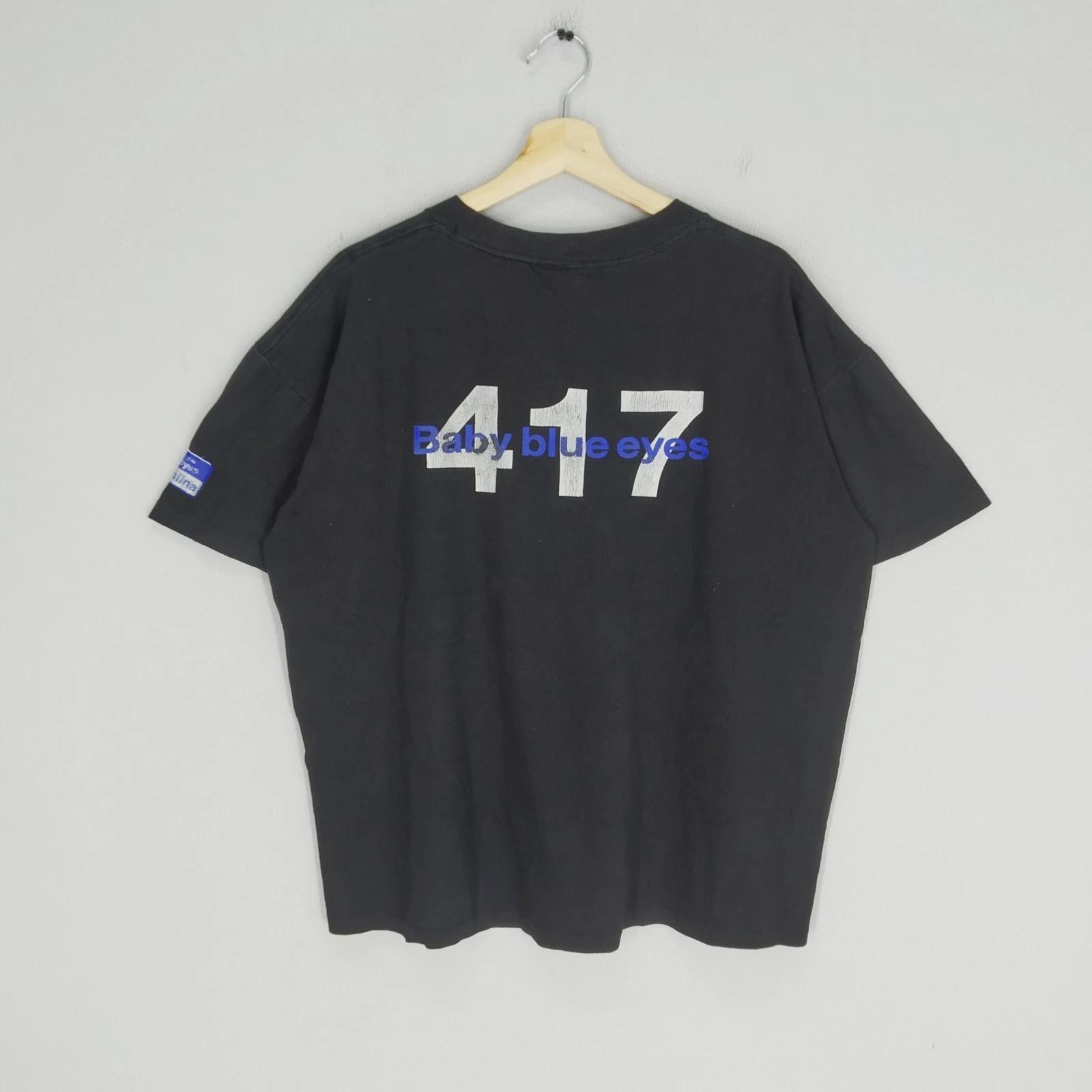 Vintage 90s Hekiru Shiina Singer Baby Blue Eyes 417 Album Promo T-shirt L 3XL