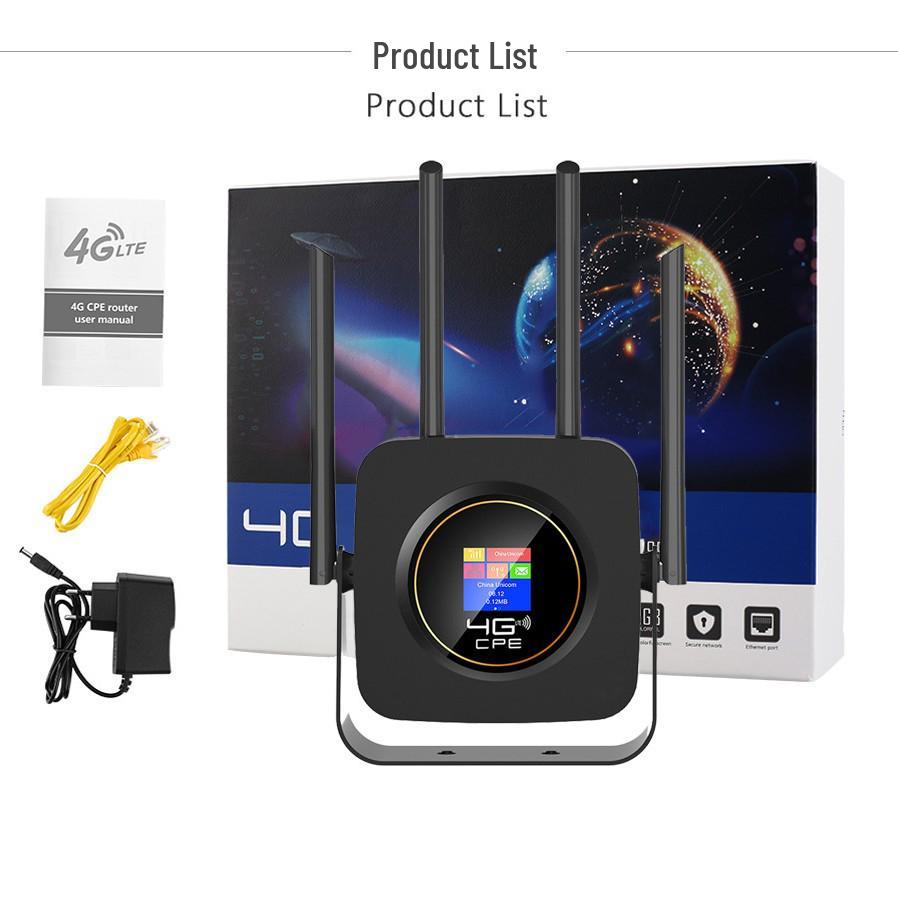 New 4G Wireless Router with CPE Network, WiFi, Battery, and Plug-in Card, Supports OEM Customization