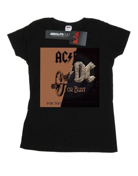 AC/DC Dámské/Dámské tričko Rock or Bust / For Those About Splice Cotton