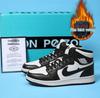 Fleece-Lined AJ Men's and Women's High-Top Sneakers, Dunk & Air Force One Sports Basketball Shoes