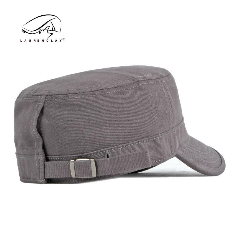 Men's Fashionable Cotton Duckbill Cap - Flat-top, Korean Style Military Hat for Spring/Autumn, Outdoor Sun Protection and Sport.