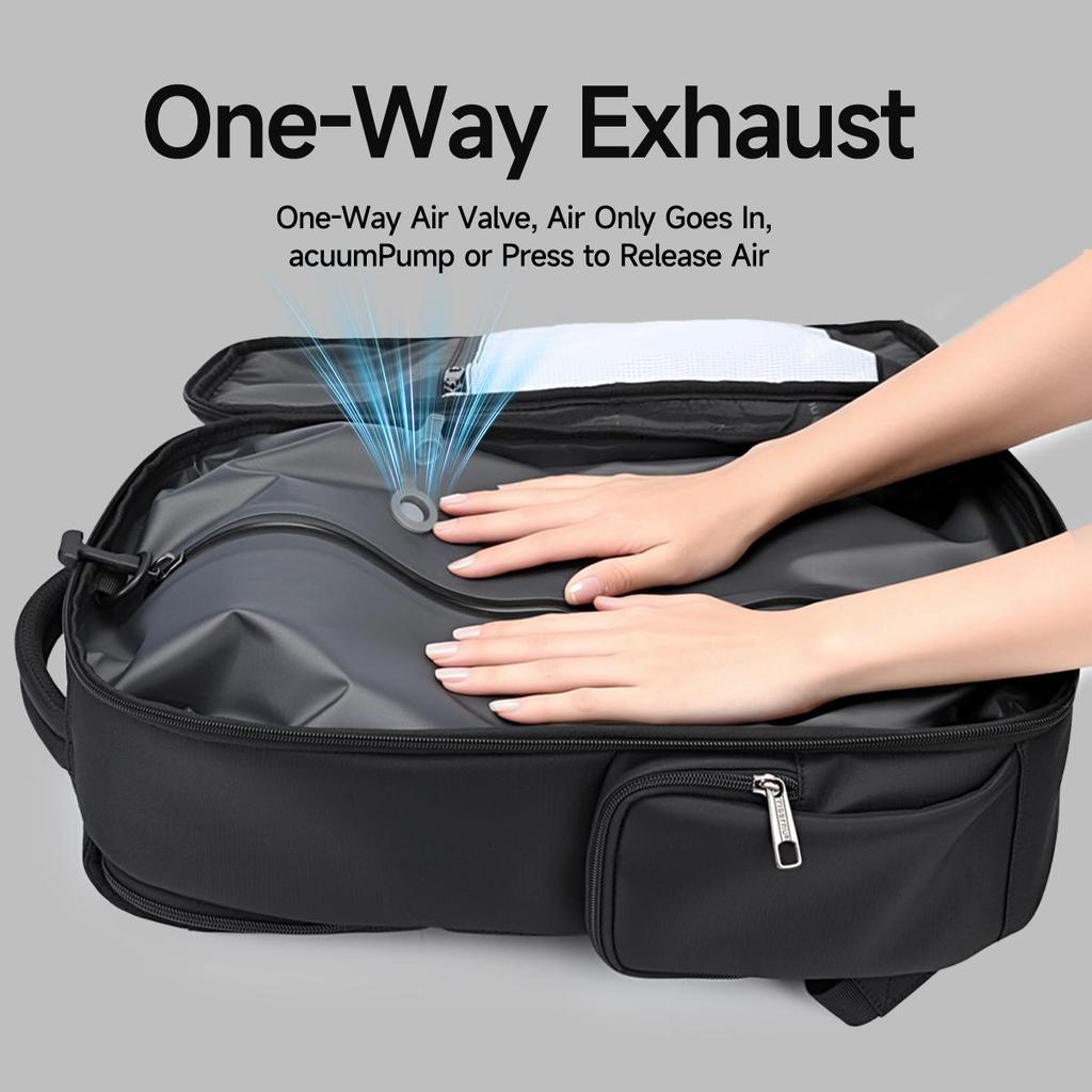 Tigernu Herren Rucksäcke Vakuumkompressions-Rucksäcke 14 15.6 17.3'' Laptop Rucksack für Herren Schulrucksack Männlich Reise Rucksäcke