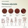 Manual Coffee Bean Grinder: Hand-Crank, Double Bearing, Ceramic Grinding Core