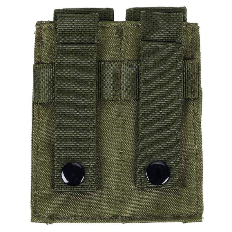 9MM Double Magazine Pouch Molle Vest Pouches Mag Holder Flashlight Holster Outdoor Hunting Accessories Waist Bag