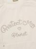 BBC EARTH W Chain Embroidery Woven Round T-Shirt_Ivory