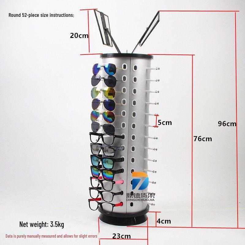 Rotatable Eyeglass Display Stand – Round Tabletop for Sunglasses and Frames