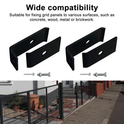 Fence Fasteners Grid Mounting Kit Easy Installation Mesh Mounting System Weather-Resistant Grid Installation