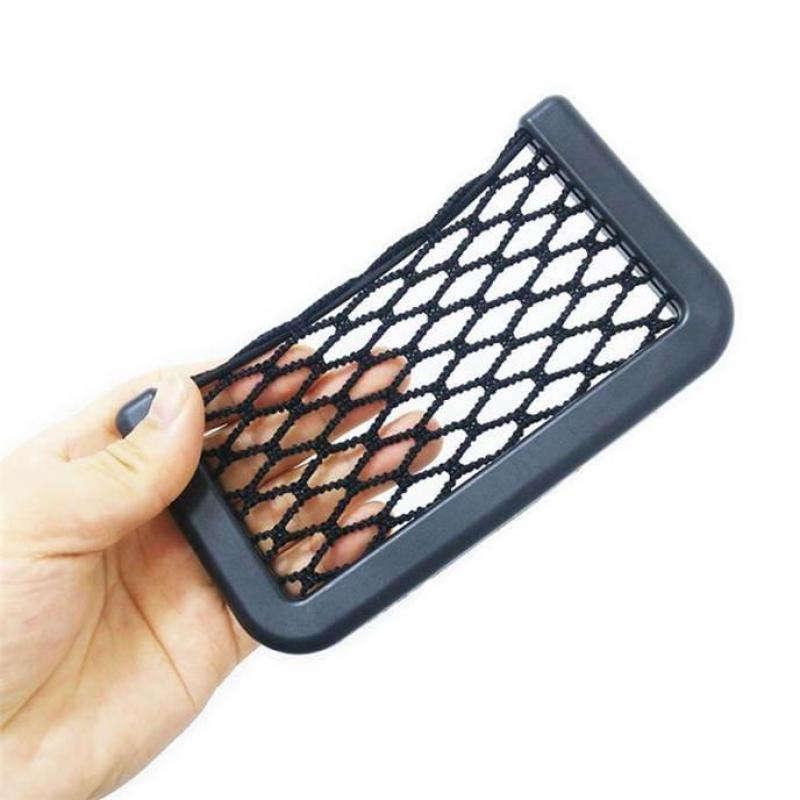 Universal Net Car Seat Side Storage Bag Adhesive Box Auto Accessories Pouch