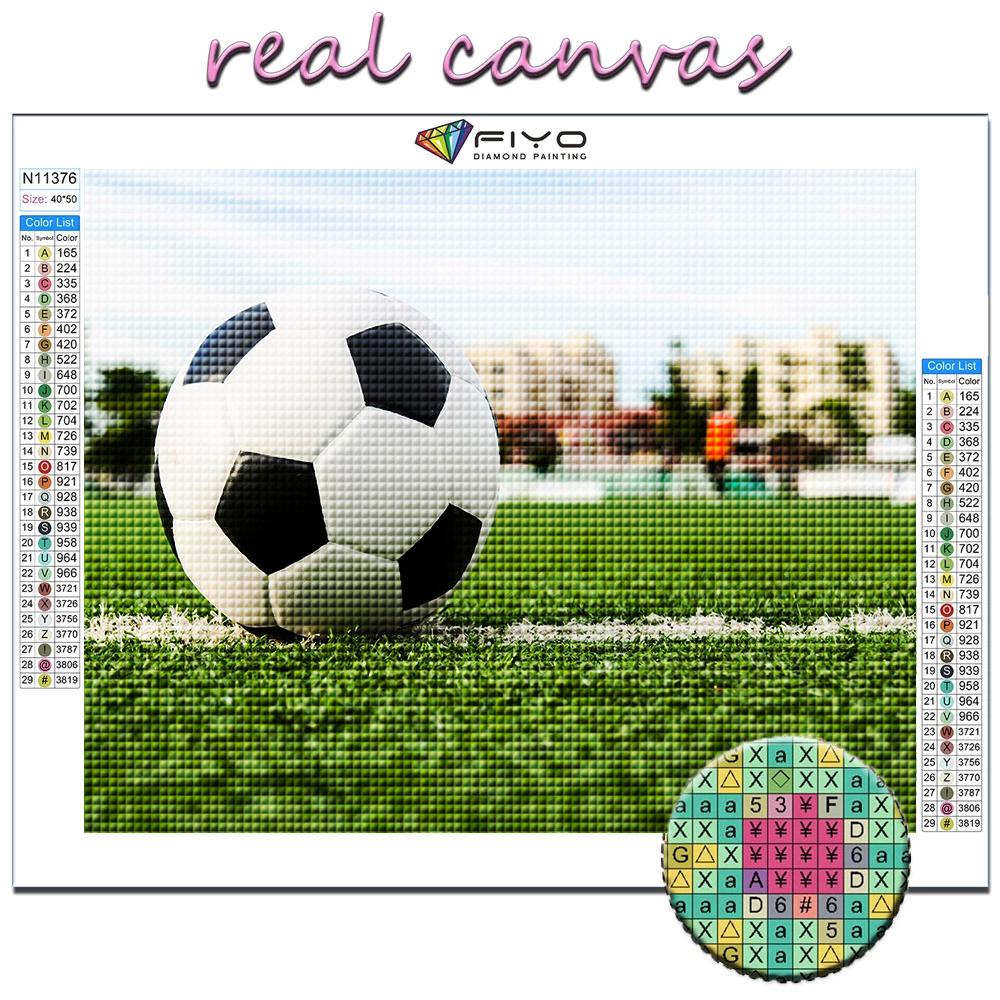 5D diamantová malba fotbalové sporty DIY diamantové vyšívání drahokamy domácí dekorace