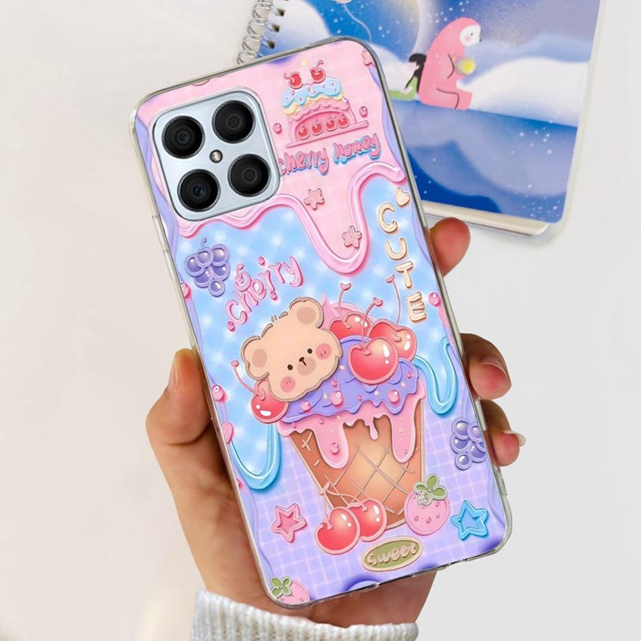 Lovely Printing Case For Honor X8 TFY-LX1 TFY-LX2 TFY-LX3 Soft Silicone TPU Back Cover For HonorX8 X 8 4G Phone Cases