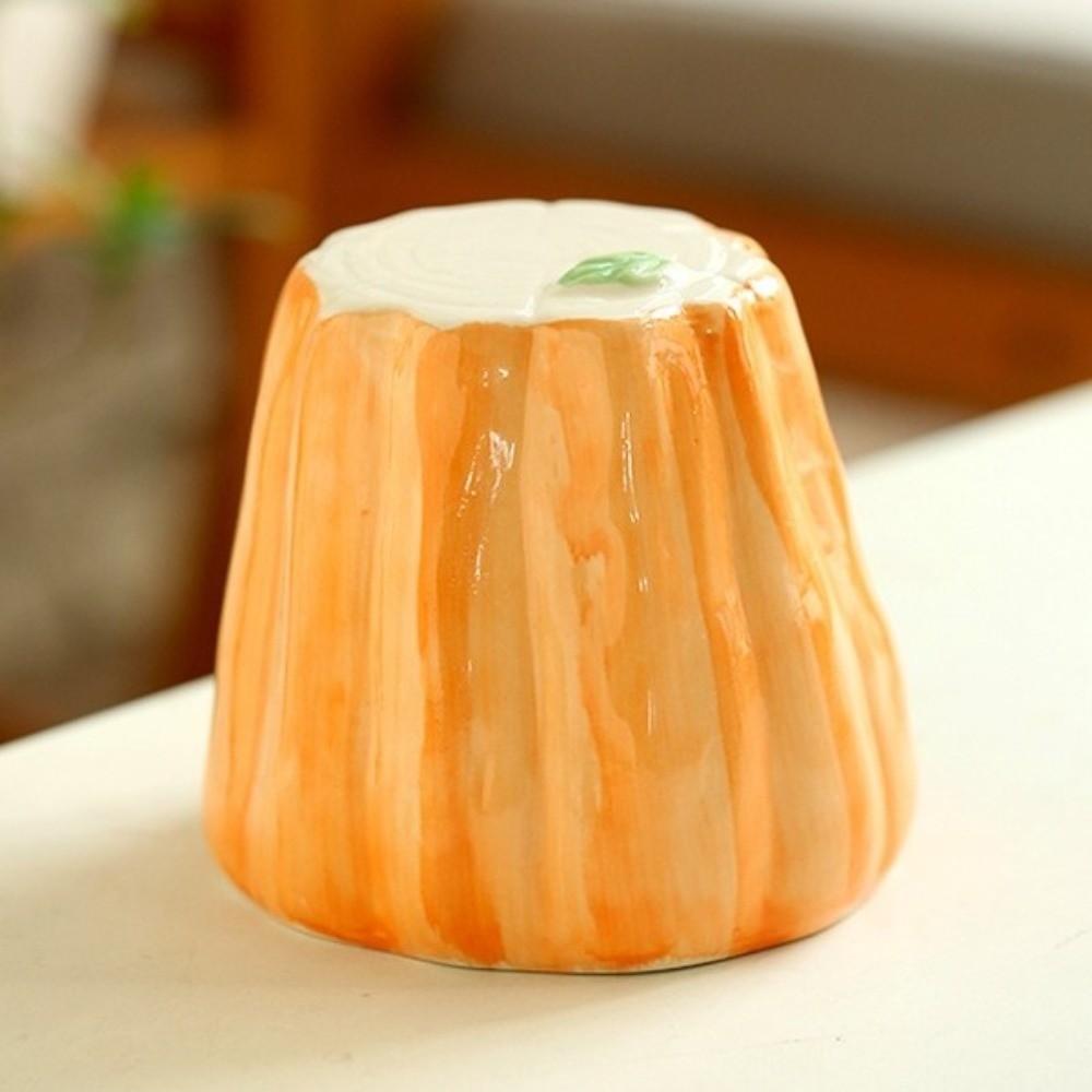 Creative Mushroom Shaped Ceramic Hamster Hideout Cute Tree Stump Mushroom Cave Chew-Proof Hamster Cooling House Indoor Habitat
