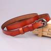 Elegant Genuine Leather Waist Belt With Alloy Buckle For Office And Casual Outfits