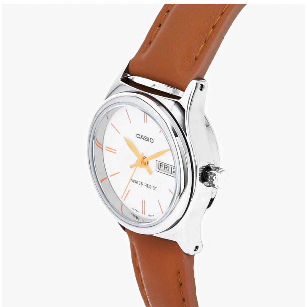 Casio Ltp V006l 7b2udf  Ltp V006l 7b2  Analog Sat Student Women S Leather Watch