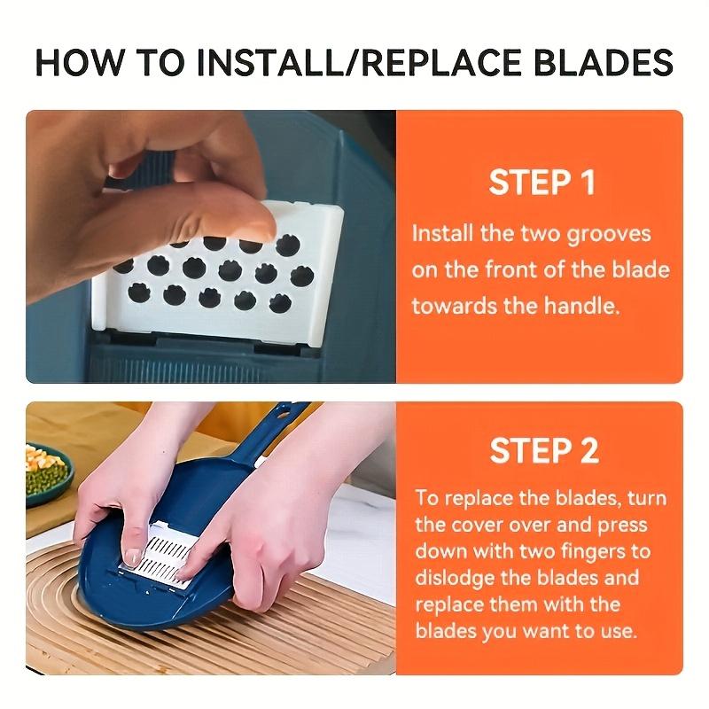7 In 1 Multi-Functional Vegetable Chopper Carrots Potatoes Manually Cut Shred Slicer Radish Grater Kitchen Tools Vegetable Cutter