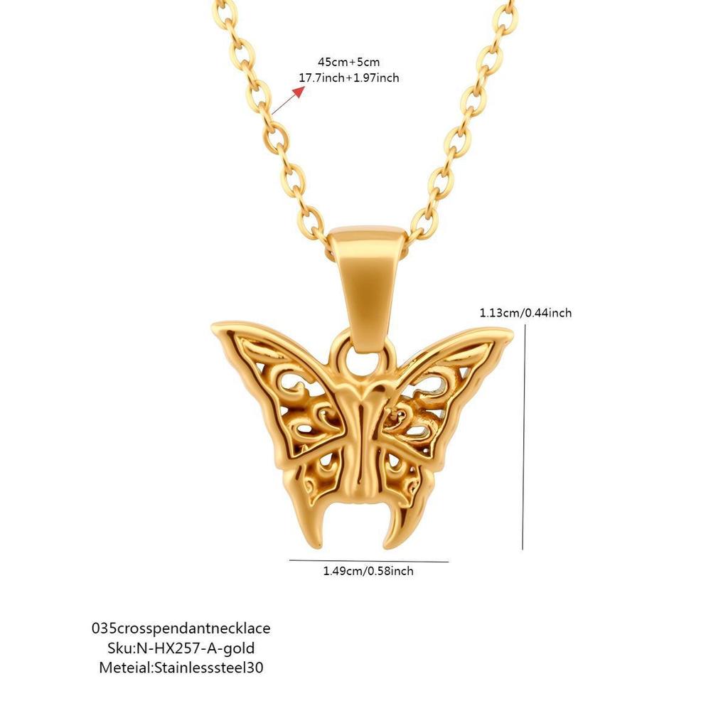 Luochen Bowknot Zircon Pendant Necklace - Korean Style Luxury Clavicle Chain