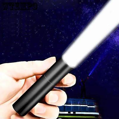 Mini Bright Flashlight USB Rechargeable Aluminum Alloy Flashlight Super Bright LED Lamp Bead Focusing Tele Convenient Flashlight