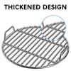 40cm Round Grilling Grates Replacement Stainless Steel With Handle BBQ Grills Mesh Straight-Bar Design Outdoor Camping Party