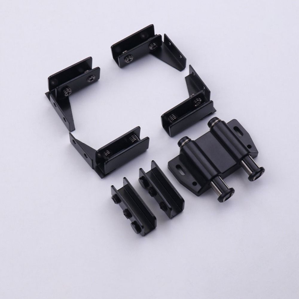 Non-perforated Glass Door Hinge Side Mounted Cabinet Glass Hinge  Furniture Hardware