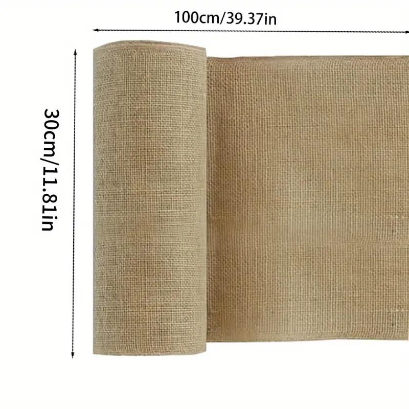 

1pc Garden Jute Wrap Durable Jute Fabric Wrap Waterproof Bark Protector For Winter Tree Trunks Plants Gardening Accessories