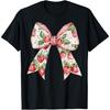 Strawberry Festival Coquette Bow Berry Fruit Season Women T-Shirt
