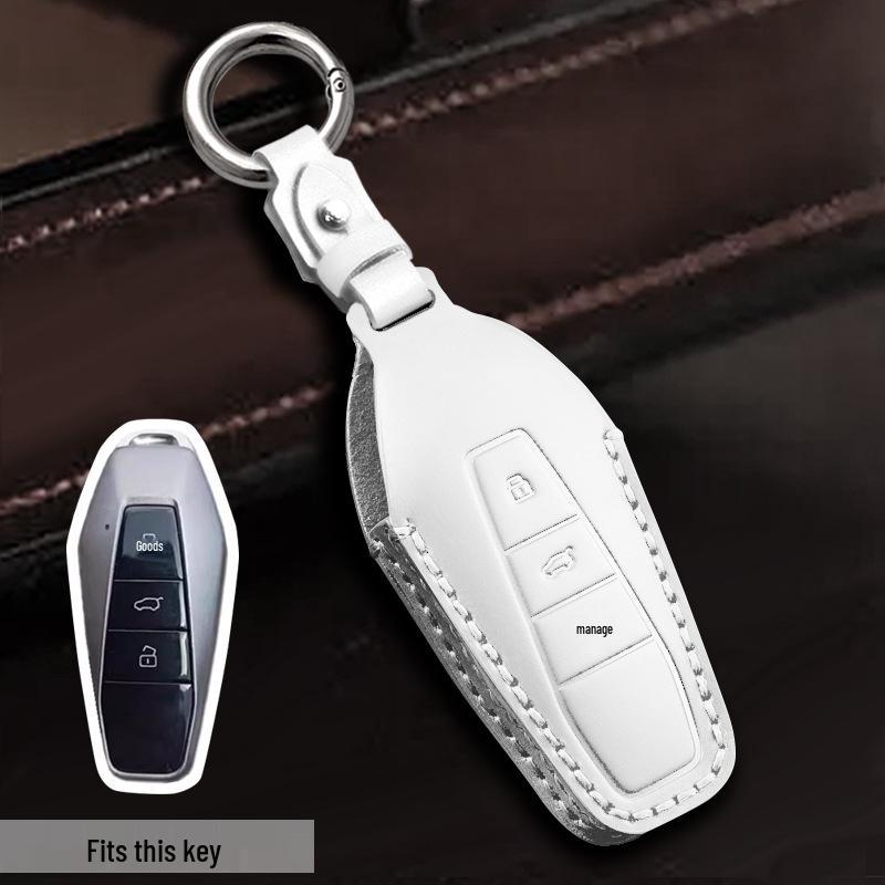 Chery iCAR03 Key Cover 2024 - New Energy Modified Cowhide Jetour Accessory