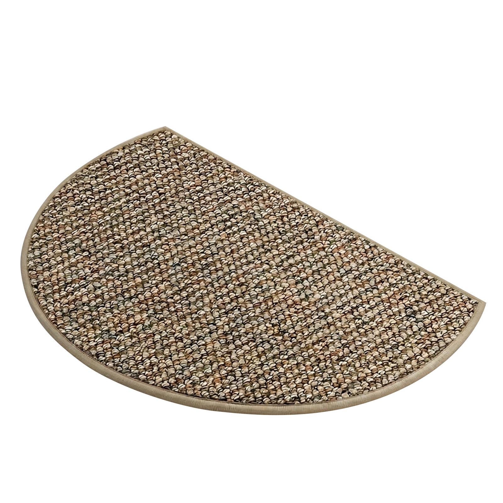 

Half Round Linen Like Floor Mat 17 In*30 In, Entry Carpet, Non Foot Mat, Keep Clean