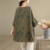 Dimanaf 2025 Summer T-Shirt Plus Size Women Flower Printing Batwing Sleeve Loose Tops Casual