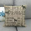 Letter-Style Cat And Dog Patterns Digital Printing Short Plush Pillow Covers For Car Sofa Office Cushion Cover Home Goods