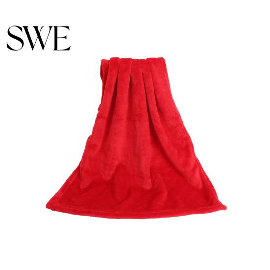 Couvertures en Polaire Corail Couleur Unie Peluche Couleur Unie Universelle Épaisse pour Canapé Canapé Couverture en Fourrure