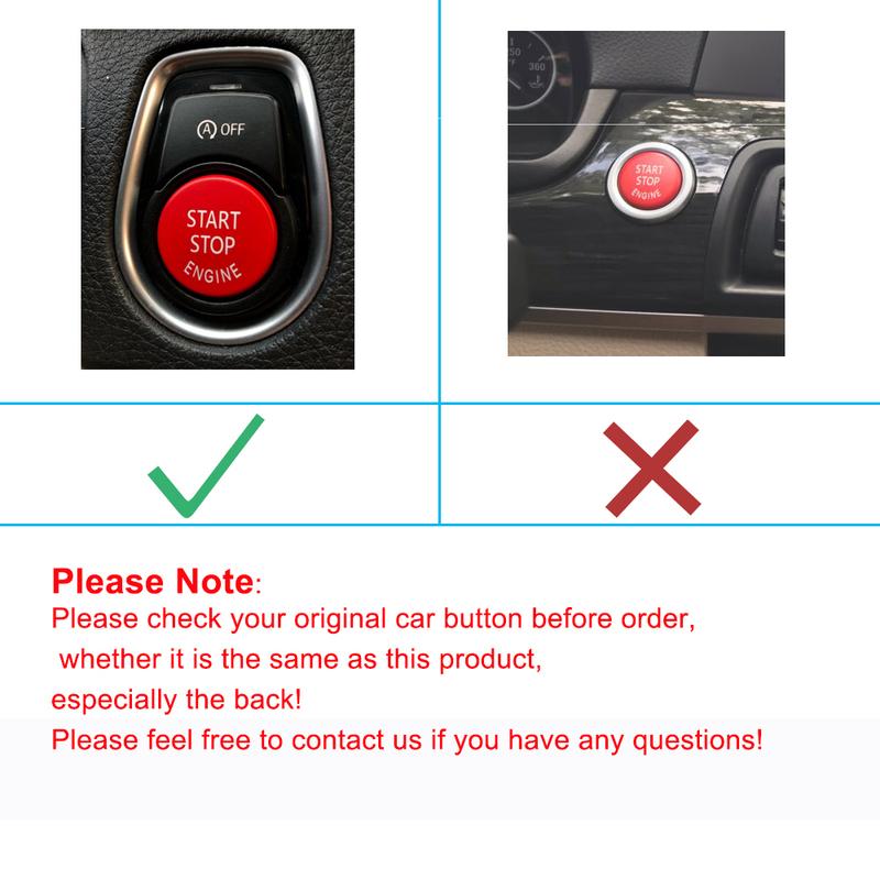 For BMW F G Sites Car Engine Start Stop Button Replace Cover Switch F20 F21 F22 F23 F30 F34 F10 F18 F12 F07 F01 F02 F48 F25 F26