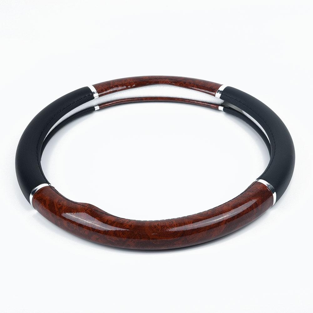Soft Leather Car Steering Wheel Cover Good Grip Accessories For 15/37CM~38CM UK