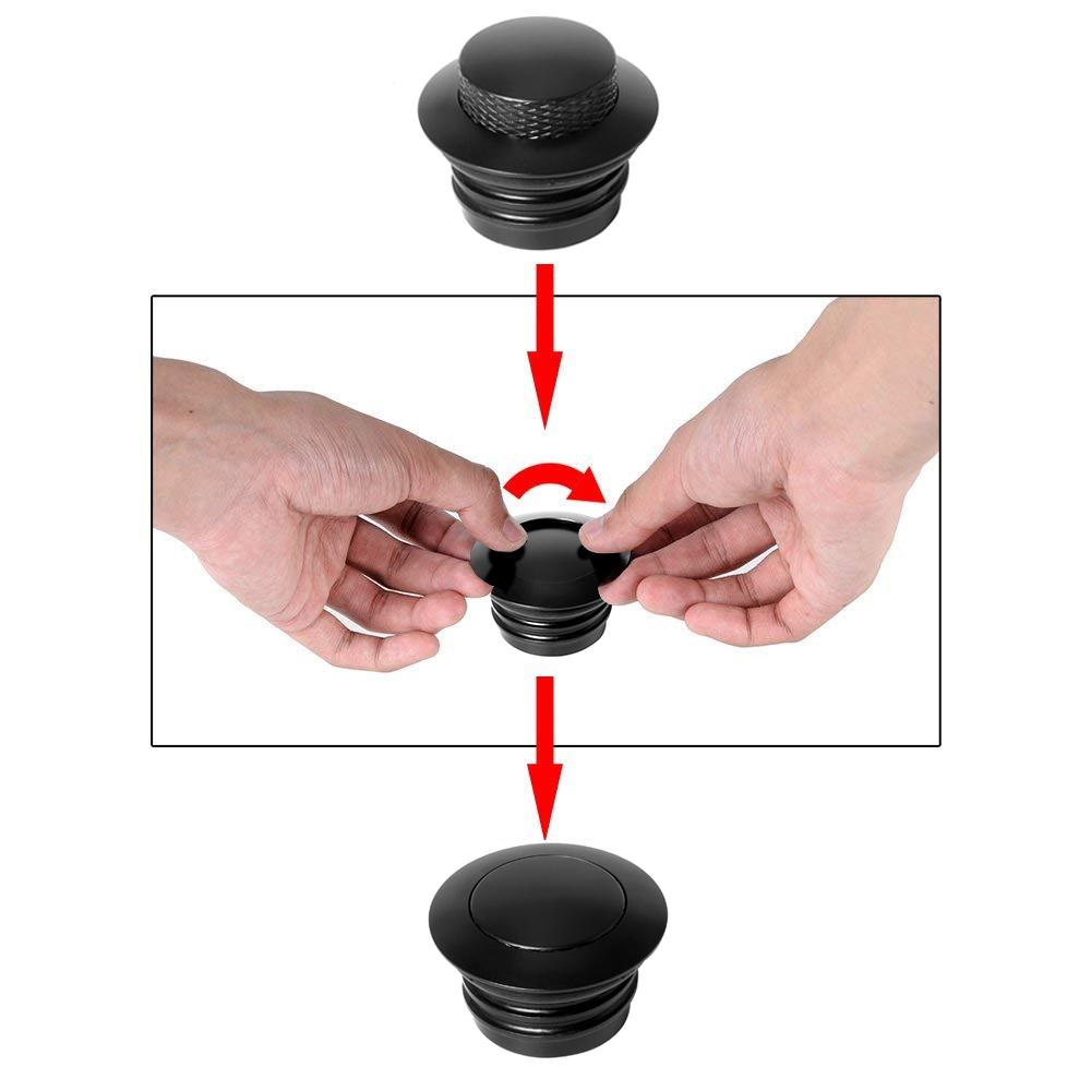 Motorcycle Pop Up Gas Cap Vented Fuel Oil Tank Cover For Harley Davidson Touring Street Electra Glide Road King Softail