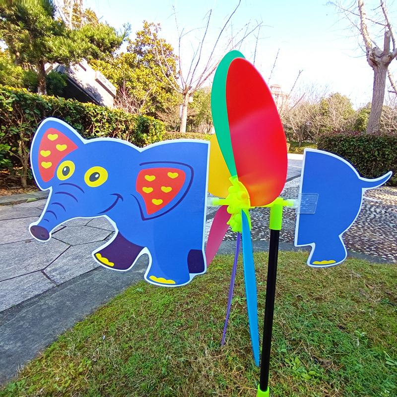 

Homeclub Store 1 Set 3D Colorful Plastic Windmill Animal Cartoon Windmill Children s Toy Kindergarten Prize DIY Decoration