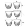 6pcs Sets Small Tea Cup Creative Kung Fu Tea Cup Transparent Water Cup Personalized Drinkware Household Drinking Glasses Gifts