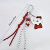 Cute Kt Cat Plush Keychain Creative Cartoon Stuffed Doll Woven Rope Keyring Bag Pendant Schoolbag Hanging Decoration Couple Gift