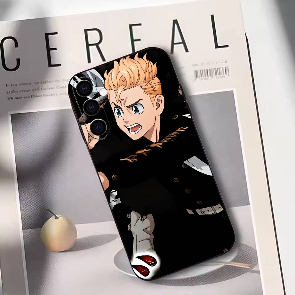 Tokyo Revengers Takemichi Hanagaki Phone Case For Samsung Galaxy A73,A72,A71,A70,A53,A52,A51,Others Soft Black Cover