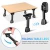 4 Piezas Patas de Mesa Plegables de Hierro Resistentes Patas de Muebles Modernas para Mesa de Comedor Mesita de Noche Mesas Auxiliares Plegables Robustas