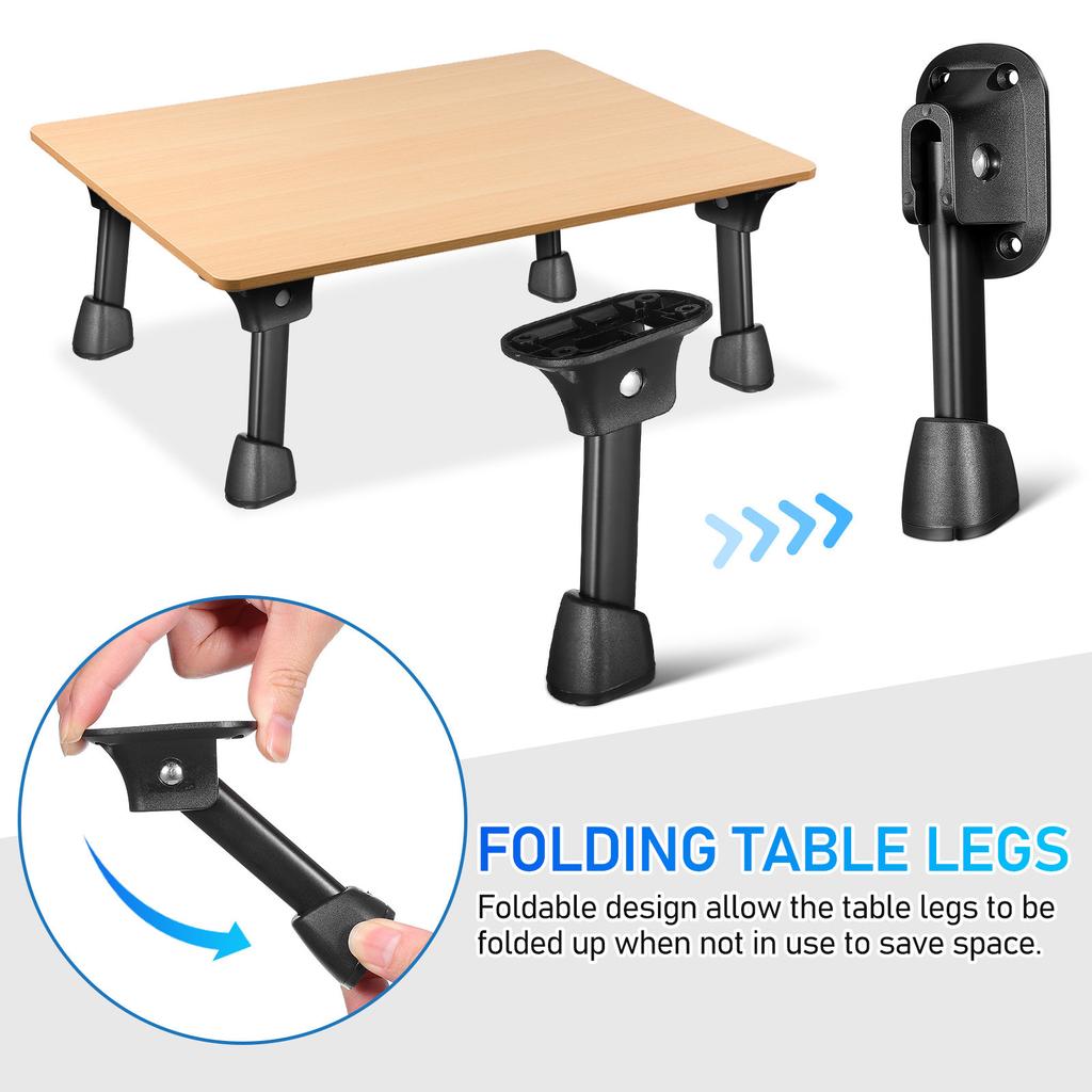 4 Piezas Patas de Mesa Plegables de Hierro Resistentes Patas de Muebles Modernas para Mesa de Comedor Mesita de Noche Mesas Auxiliares Plegables Robustas