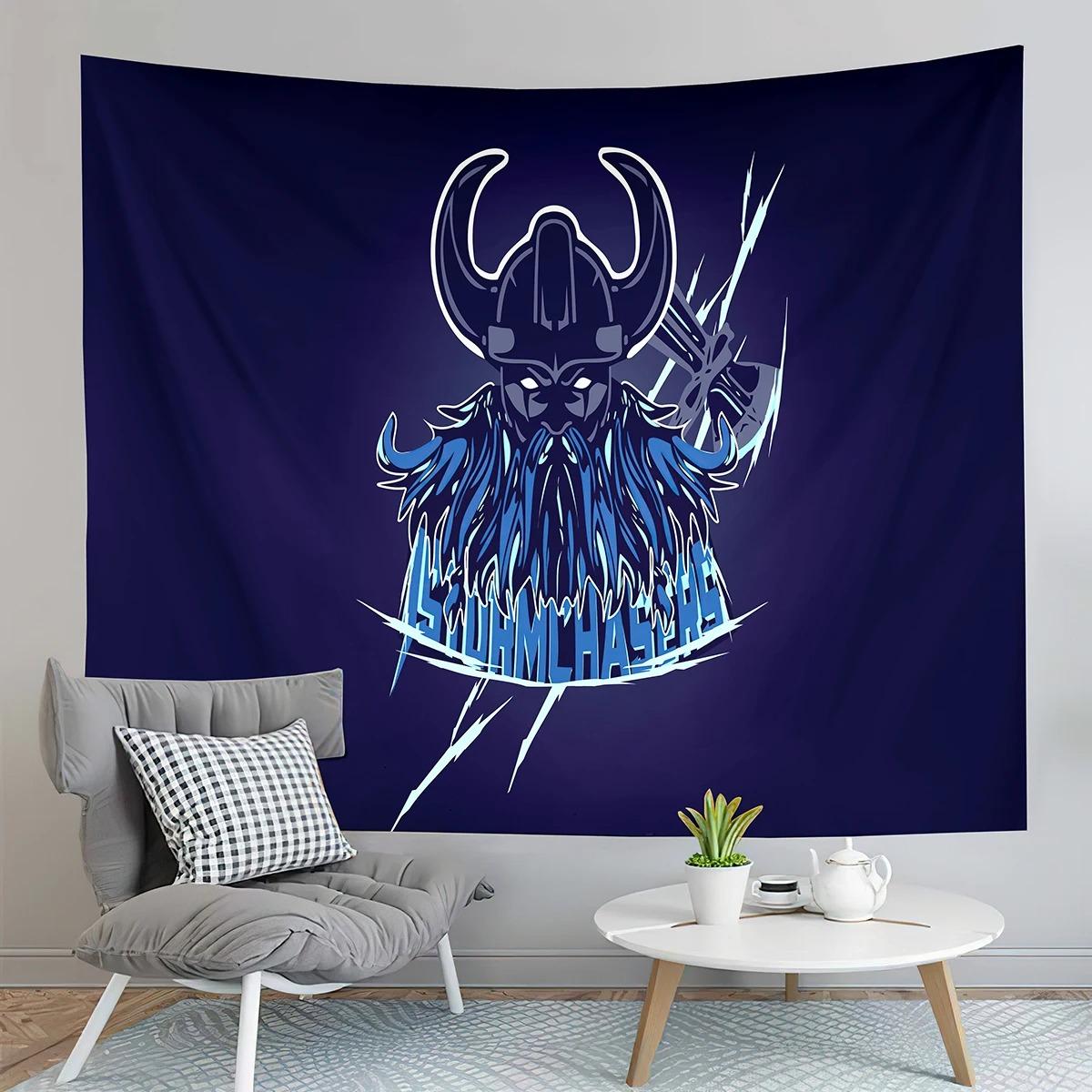 Гостиная Спальня Гобелен Современный Геометрический Красочный Архитектурный Узор Модный — фото 8