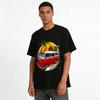 Vintage Camper Bus Beach Surf Print Casual Short Sleeve Tee Pure Cotton T-shirt