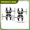 2x Camping Tent Rod Fixing Clip Tarp Pole Holder Sturdy Portable Awning for Backyard