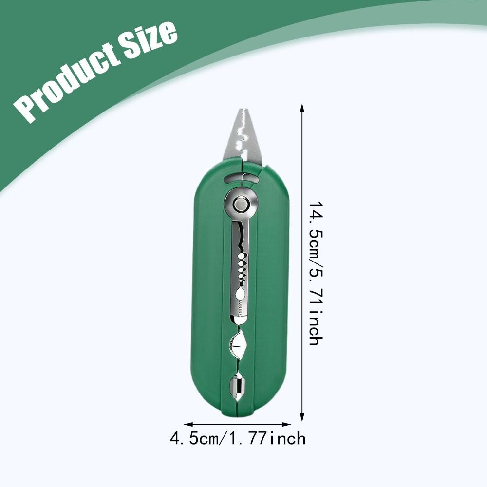 Small Wire Stripper Tool Wire Stripper Crimper Anti-slip Micro Wire Strippers Multifunctional All-in-One Cable Plier