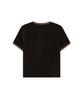 COVERNAT WOMAN Velour Short Sleeve Tee Chocolate