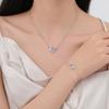 Original Heart Garland Bracelet Women's Light Luxury Niche Design Bracelet Diamond Butterfly Hand Jewelry