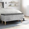 Storage Bench Concrete Grey 102x42x46 Cm Engineered Wood