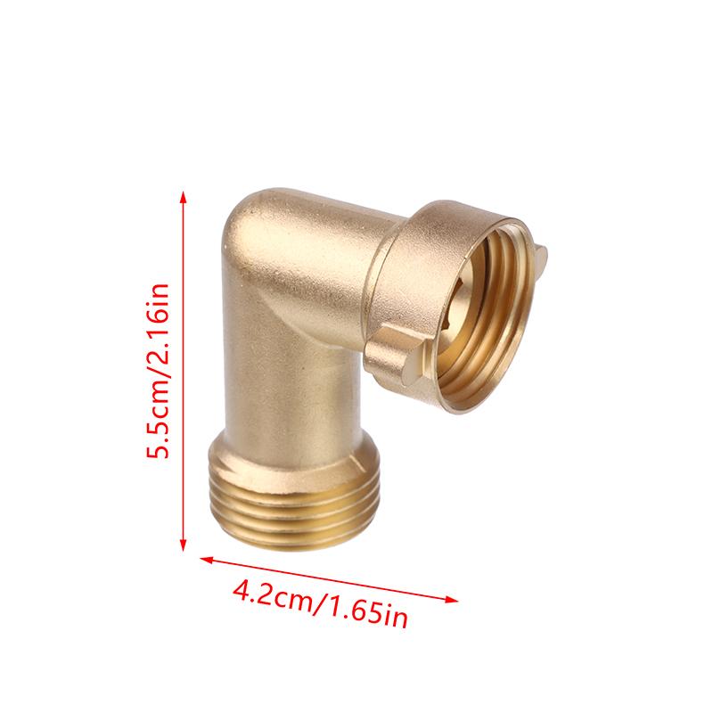 90-Degree Hose Elbow With Easy Grip Connector | Perfect For RV Water Hookups And Residential Outdoor Faucets