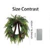 20 palců Umělý zelený olivový věnec s olivovými listy, Pro vchodové dveře Vnitřní Venkovní Domácí Nástěnná Okenní Festivalová Svatba Dekor