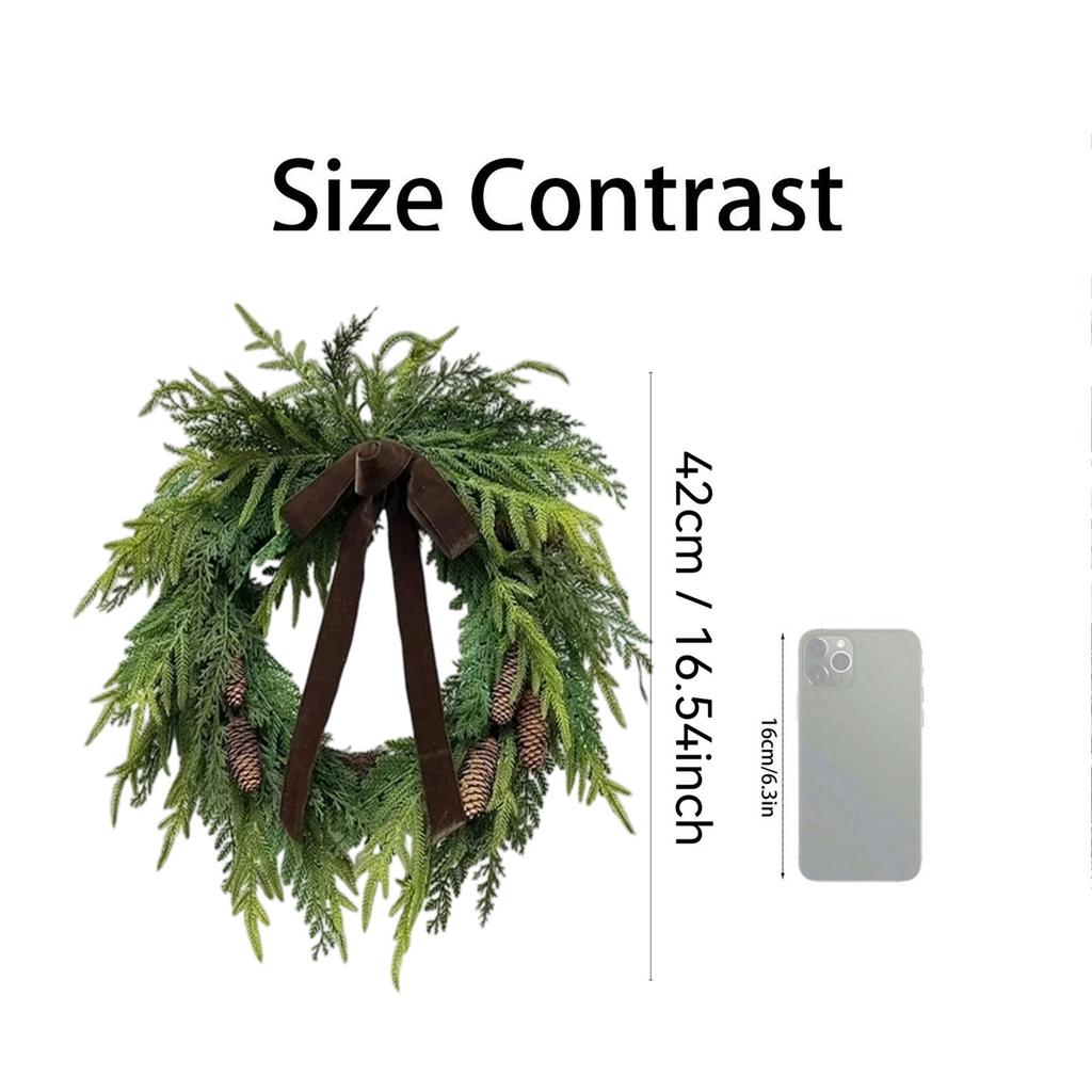 20 palců Umělý zelený olivový věnec s olivovými listy, Pro vchodové dveře Vnitřní Venkovní Domácí Nástěnná Okenní Festivalová Svatba Dekor