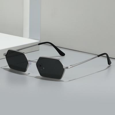 JYL Sunglasses Metal Small Polygon INS Women/8029